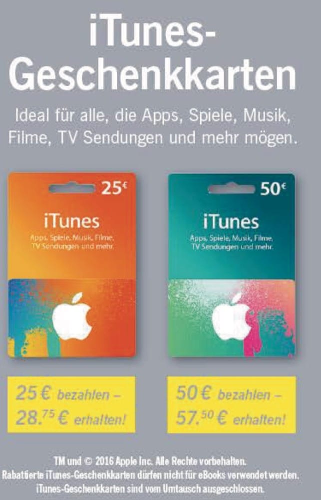 iTunes-Karten Lidl