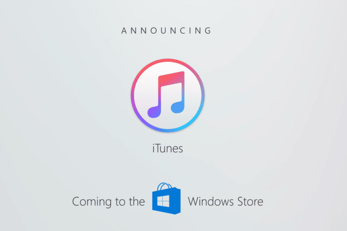 iTunes Windows Store