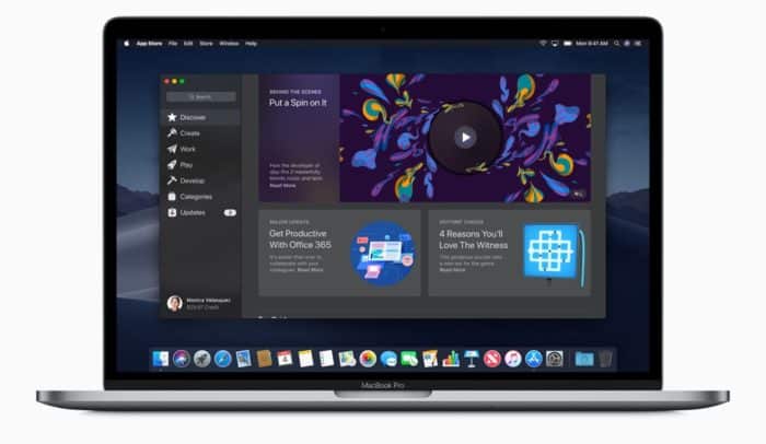 macOS Mojave Mac App Store MacBook Pro