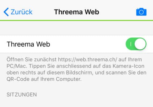 Threema-Web-Einstellung