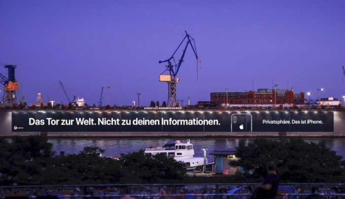 Apple-Plakat Privatsphäre Hamburg